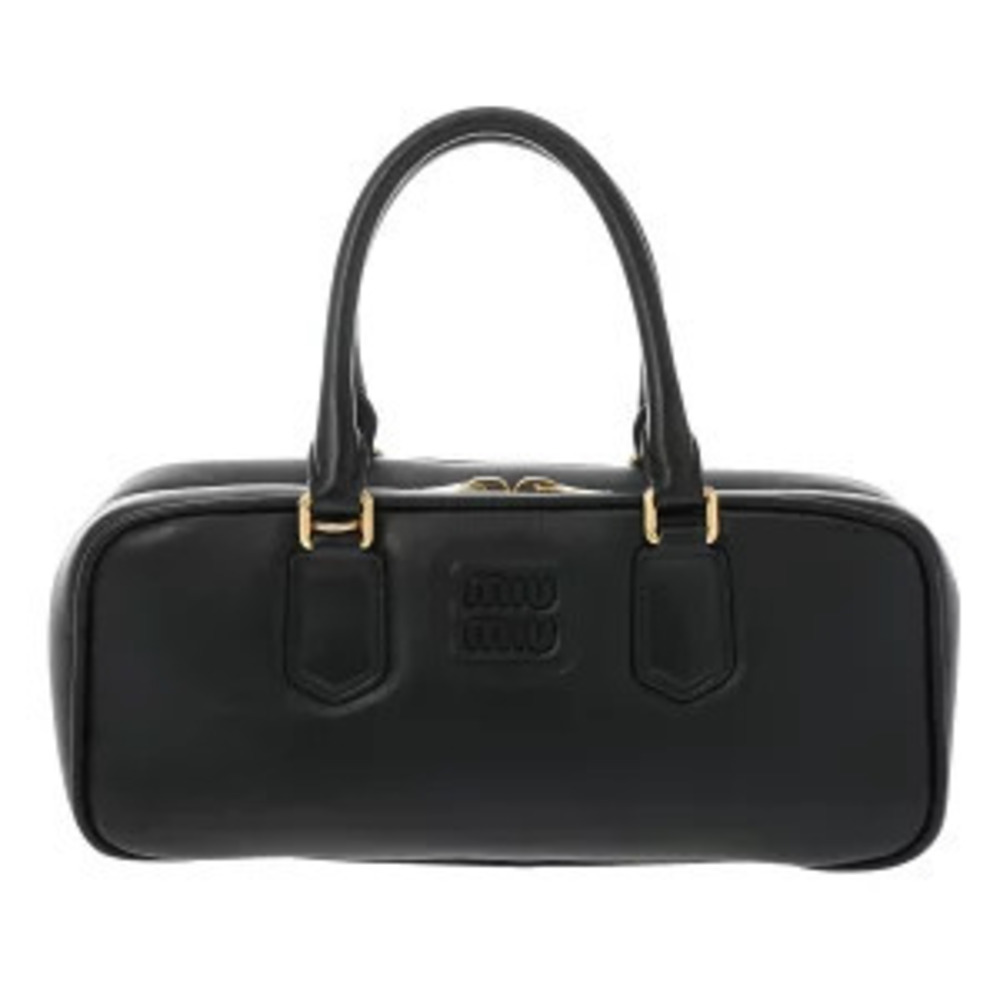 Miu Miu Arcadi Bag Black Matelasse Leather Handbag